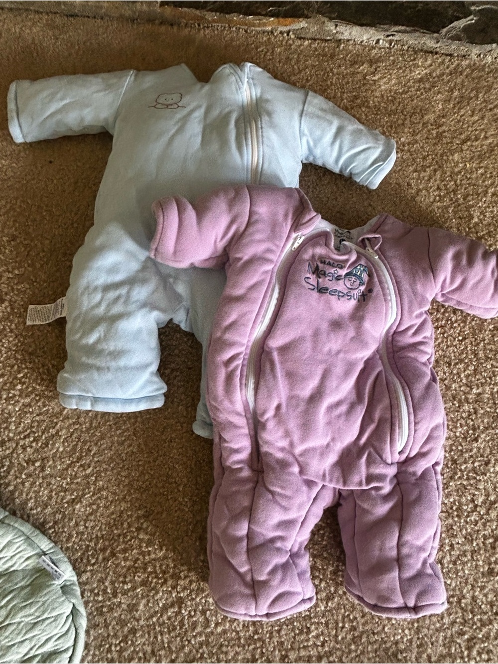 HALO Pink and Light Blue Infant Sleep Sacks Duo